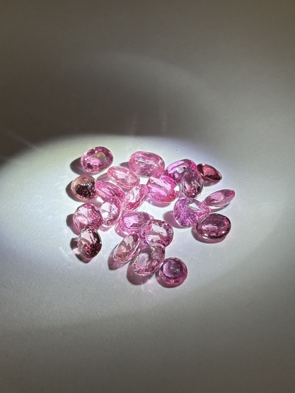 Sri Lankan Pink Sapphire Lot Heated 12.95ct